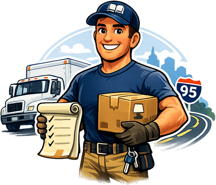 New Chapter Moving Company mover mascot